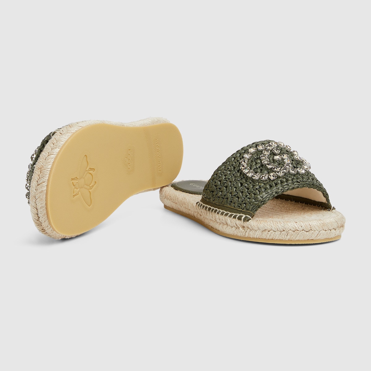 Gucci Women’s espadrille with crystal Interlocking G - Image 2
